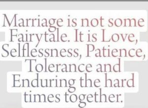 marriage is not a fairy tale